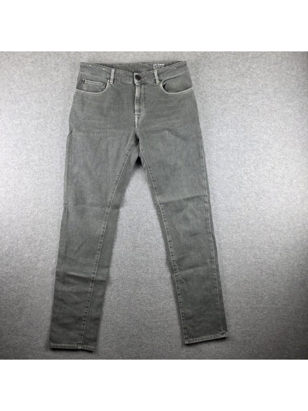 PT Torino Jazz Jeans Mens 32x32 Gray Slim Tapered Denim Designer